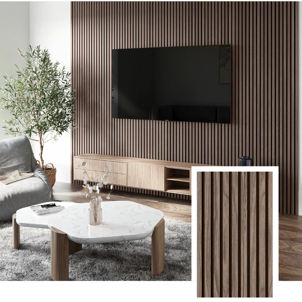 WoodVanta™ Professional Acoustic Slat Panel — Natural Oak (2.7 × 1.10 m)